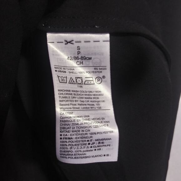 Banana Republic X Olivia Palermo Black Empire Sleek Blouse Top Size Small - Picture 7 of 9